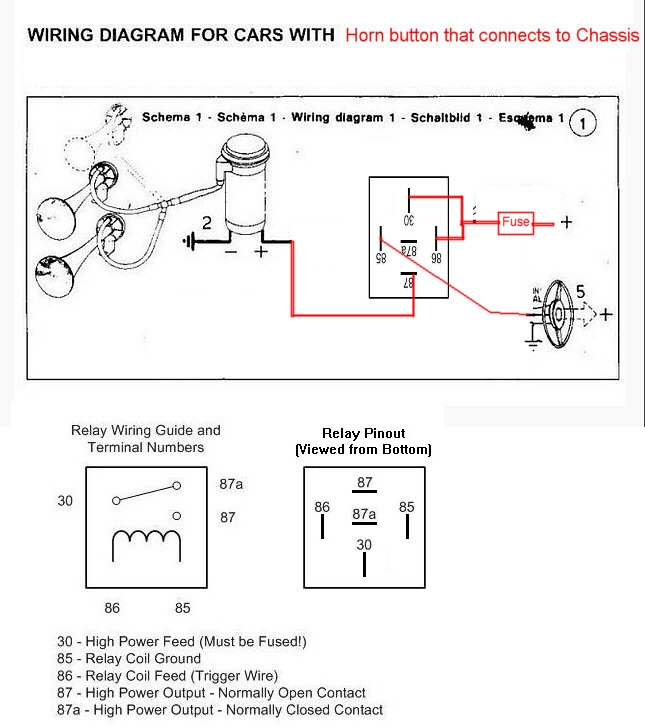 Horn Relay Wiring Diagram - Diagram Media