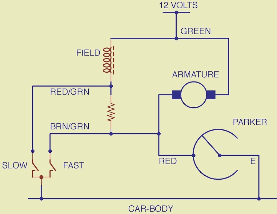 Wiring Diagram For 2 Speed Wiper Motor - Home Wiring Diagram